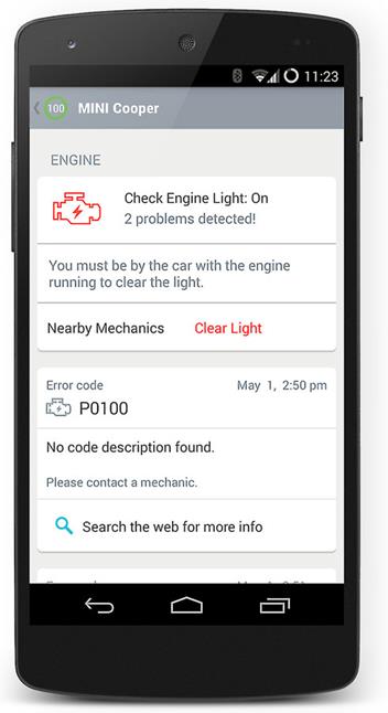 Automatic car adapter vehicle diagnostics