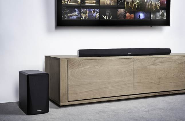 Denon DHT-S516H HEOS sound bar and wireless sub