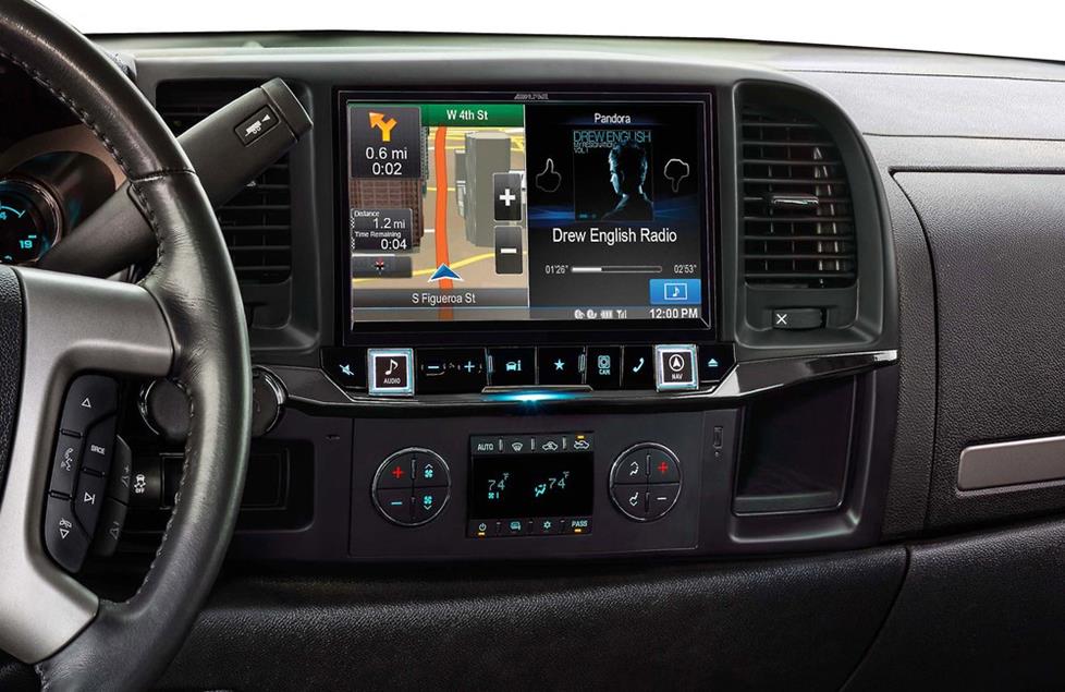 Alpine X009-GM2 In-Dash Restyle navigation receiver