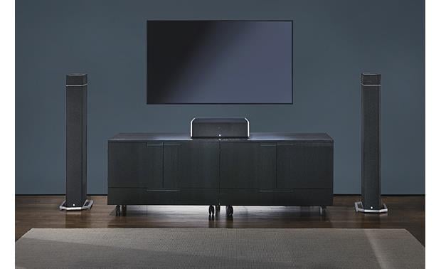 Definitive Technology BP-9020 Pair, shown with optional A90 Dolby Atmos speakers and center channel
