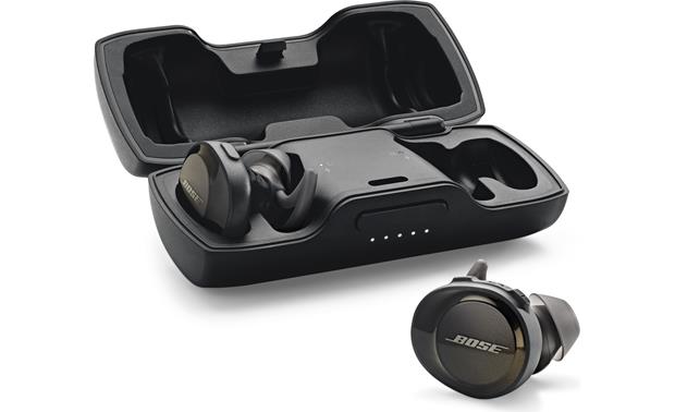 Bose® SoundSport® Free wireless headphones Included charging case banks 10 hours of power to recharge headphones