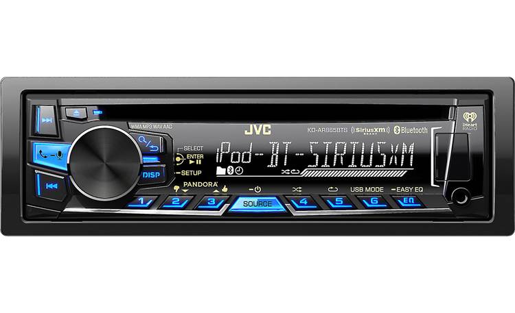 JVC Arsenal KD-AR865BTS Pair up your Android or iPhone and add a SiriusXM tuner