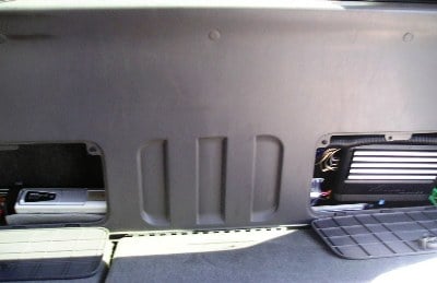 CHA-S634 and MRP-F250 installed behind rear seat