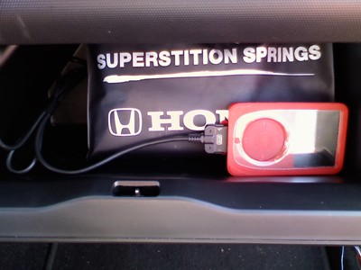 Nice to have the iPod in the glove box