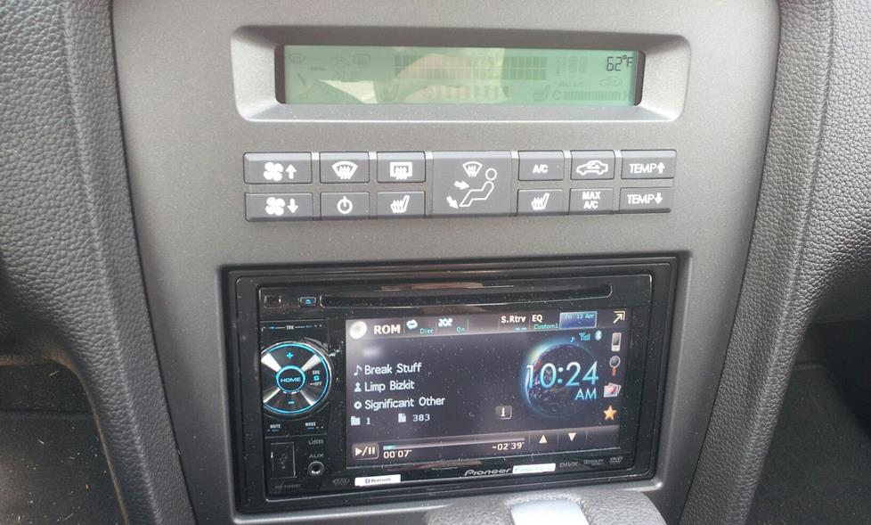 James g's 2012 ford mustang - pioneer AVH-P2400BT DVD Receiver  and Metra Ford Mustang Factory Integration Adapter