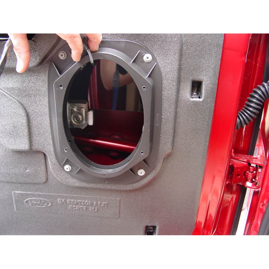 2012 Lincoln Navigator Rear door speaker removed