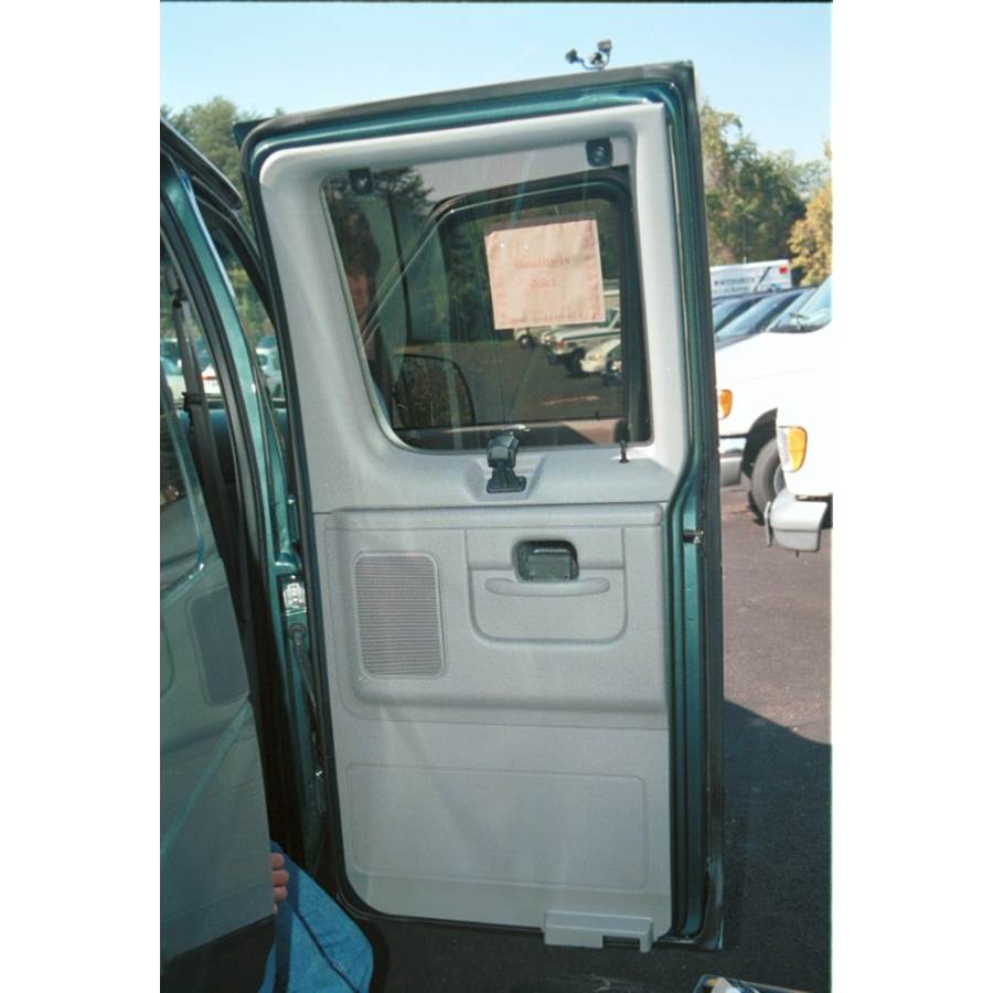 1997 Ford Econoline Rear door speaker location