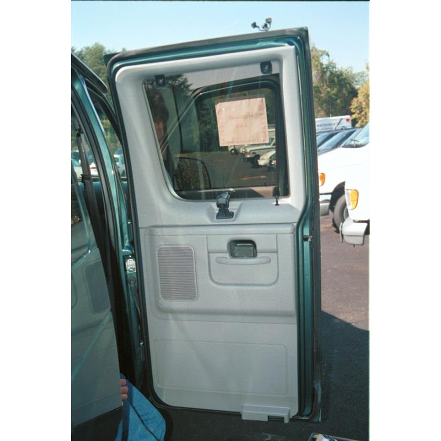 1998 Ford Club Wagon Rear door speaker location