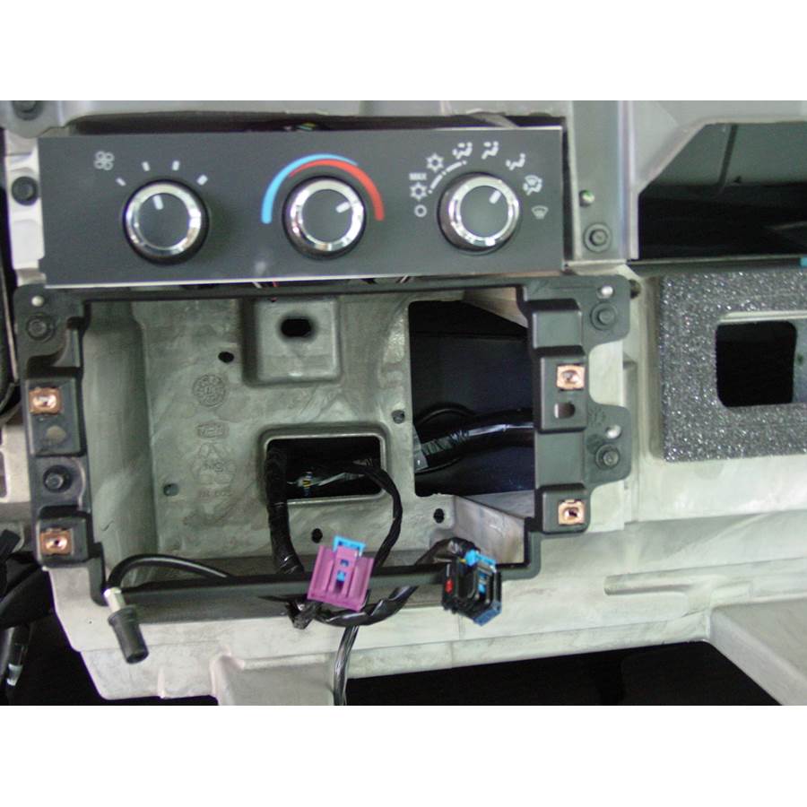 2011 Chevrolet Express Factory radio removed