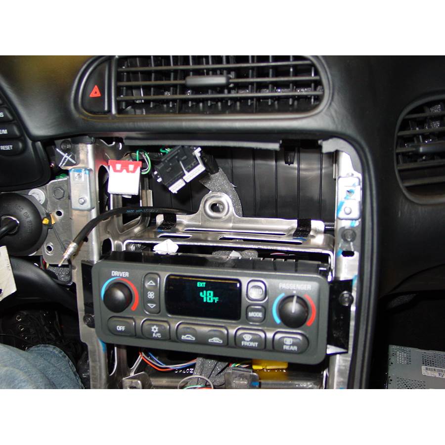 2002 Chevrolet Corvette Factory radio removed