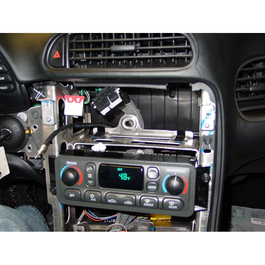 2004 Chevrolet Corvette Factory radio removed