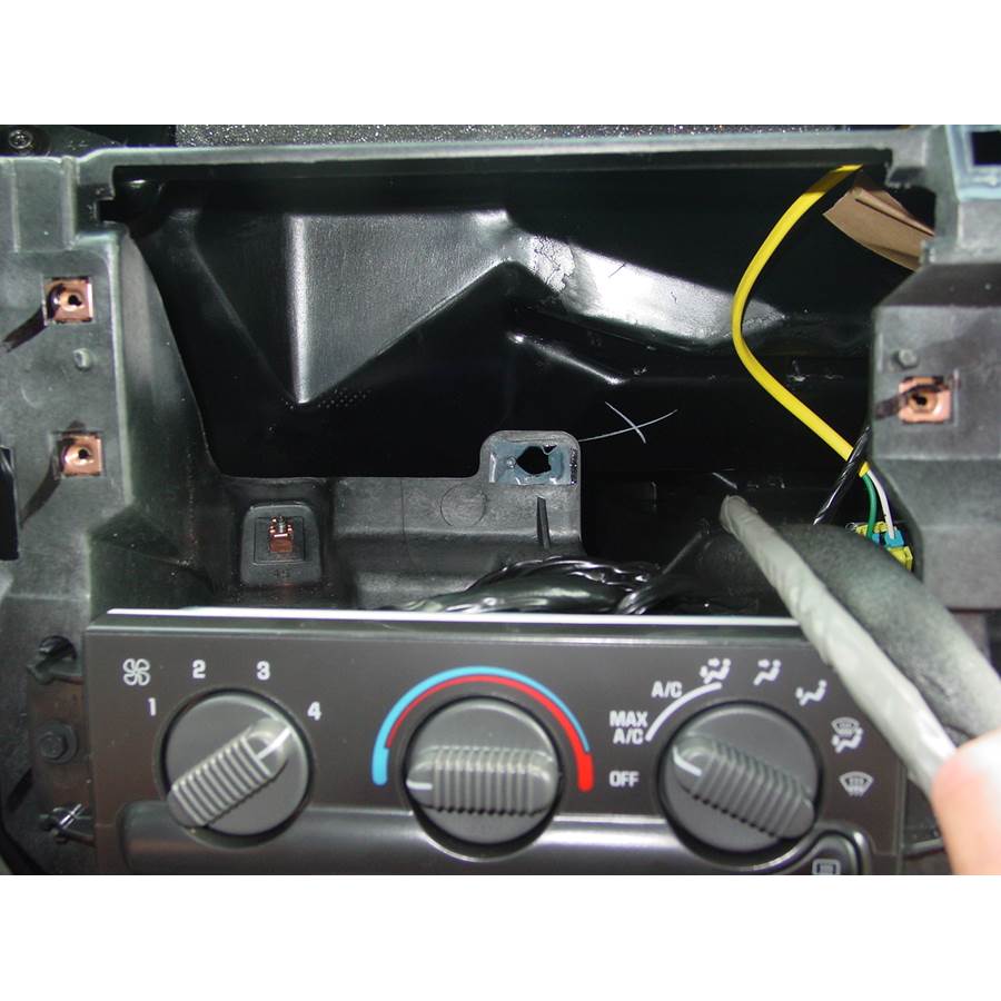 2001 GMC Jimmy Factory radio removed