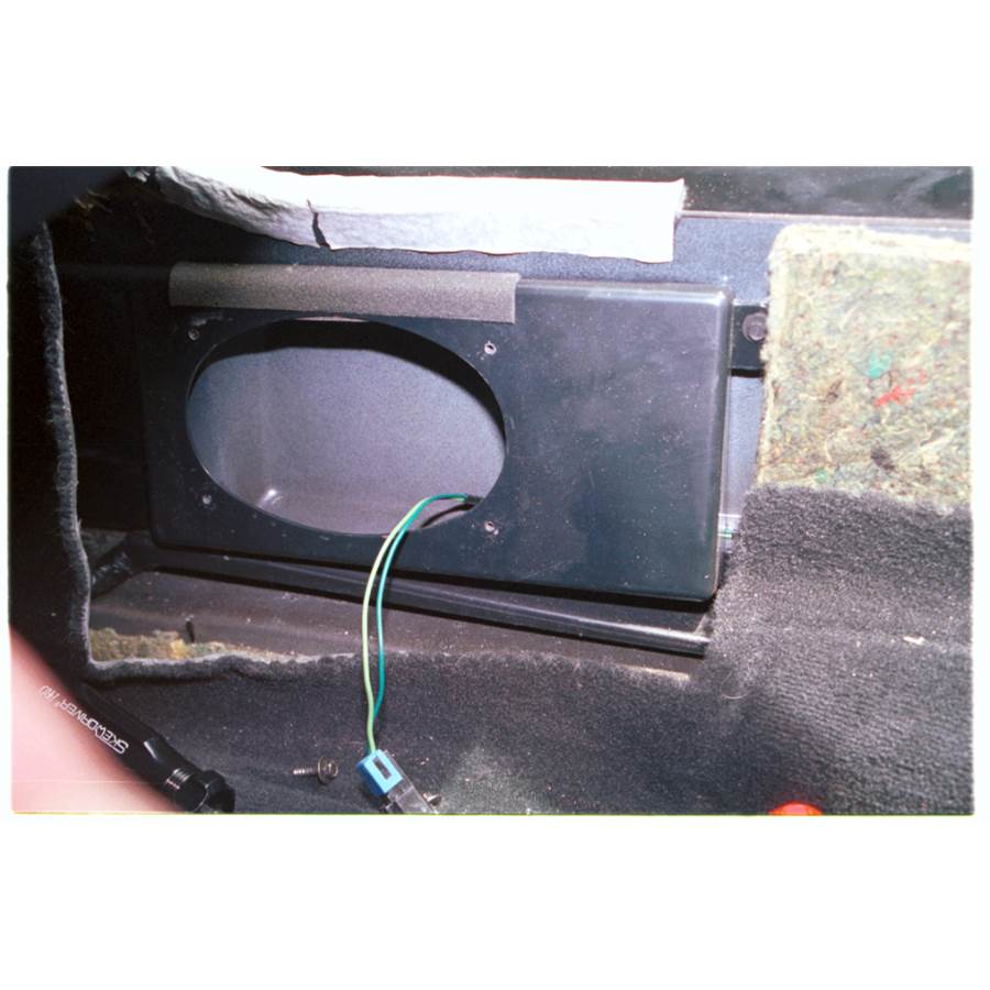 1996 Chevrolet Corvette Kick panel speaker removed