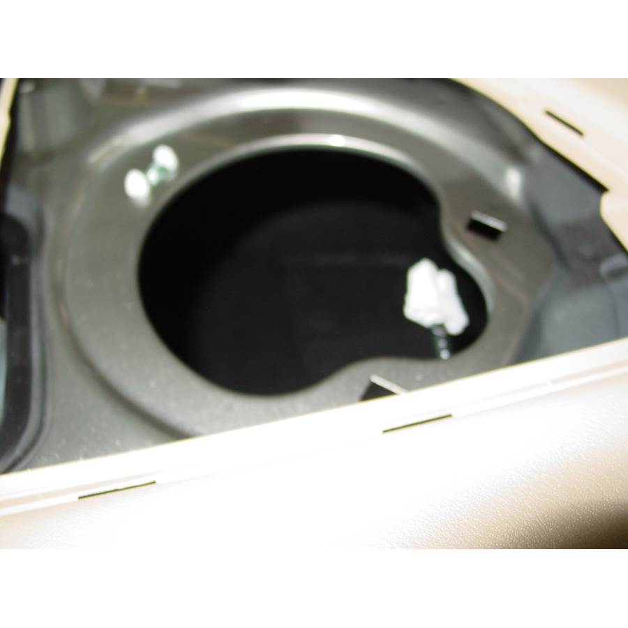 2010 Honda Civic Hybrid Rear deck speaker removed