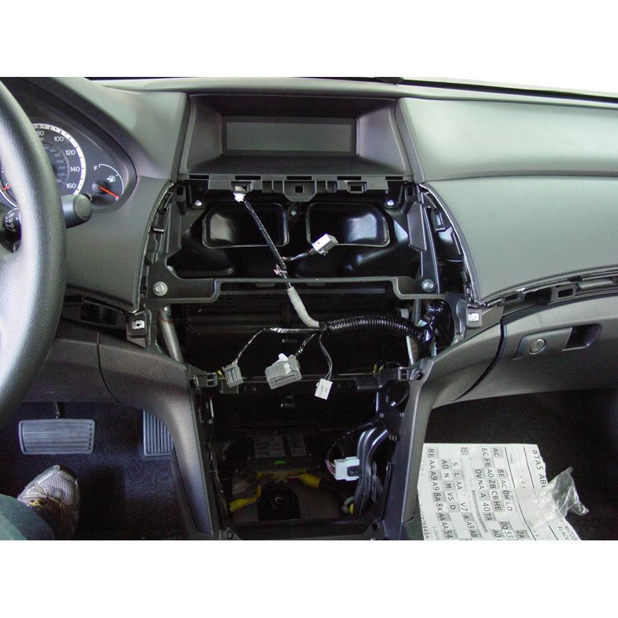 2009 Honda Accord LX-S Factory radio removed
