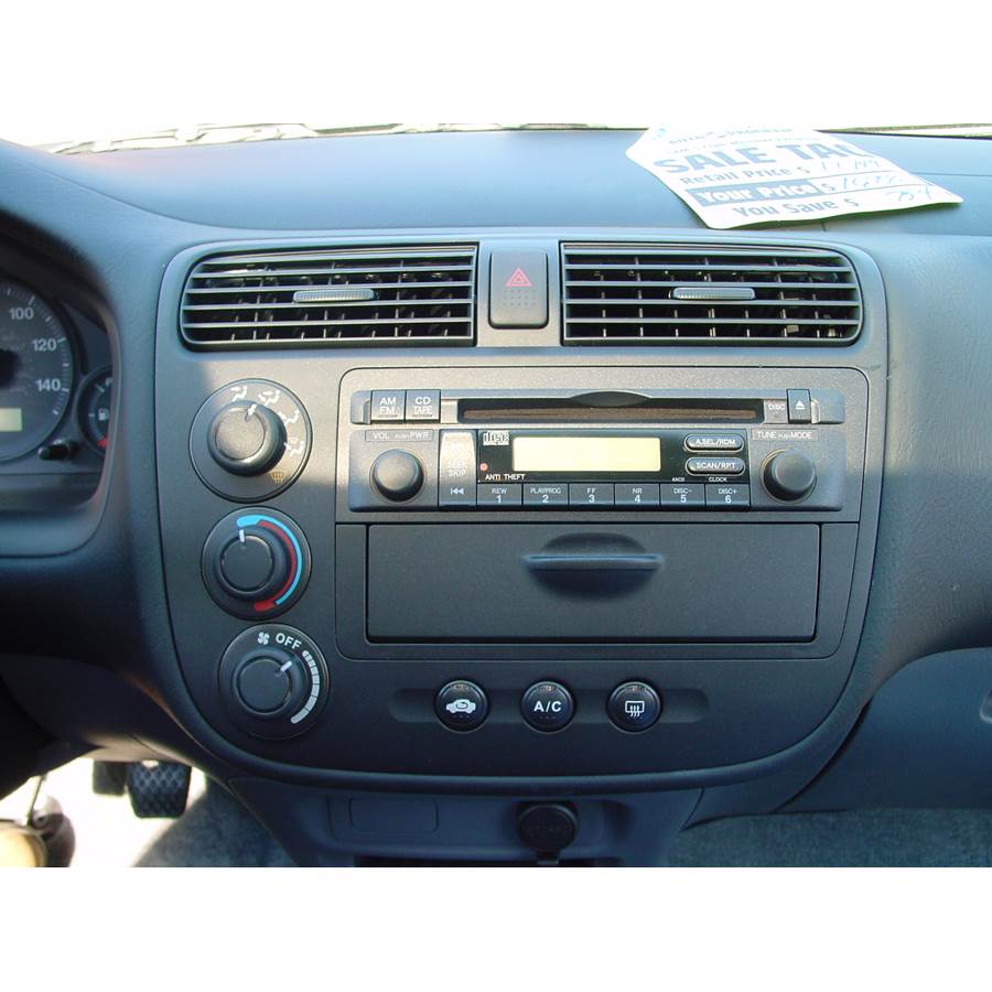 2001 Honda Civic DX Other factory radio option