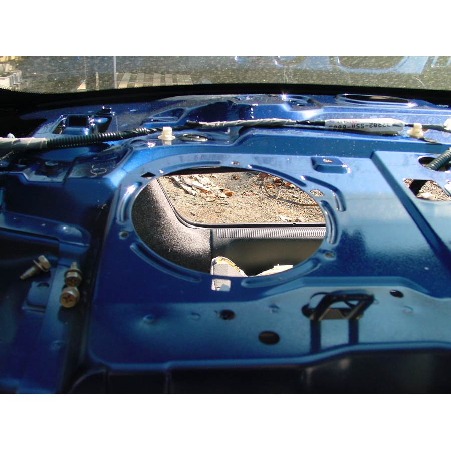2003 Honda Civic Hybrid Rear deck speaker removed