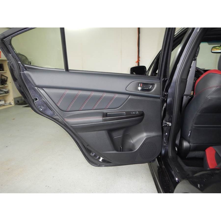 2019 Subaru WRX Rear door speaker location