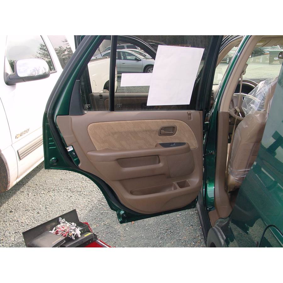 2002 Honda CRV LX Rear door speaker location