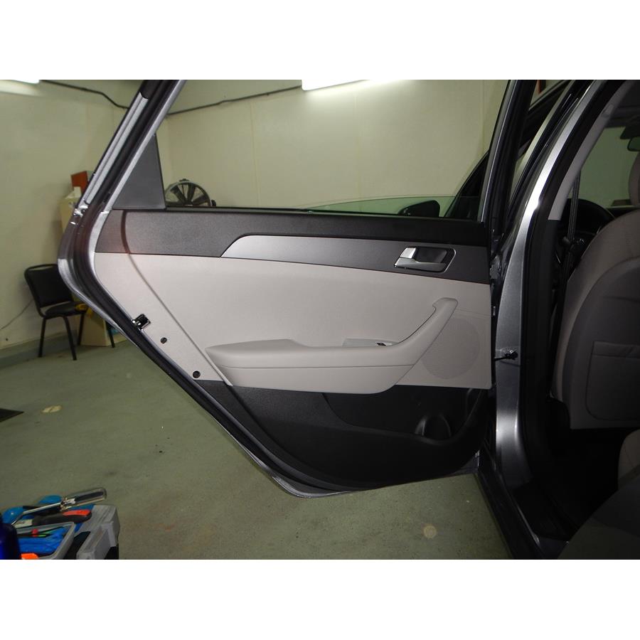 2017 Hyundai Sonata Hybrid Rear door speaker location