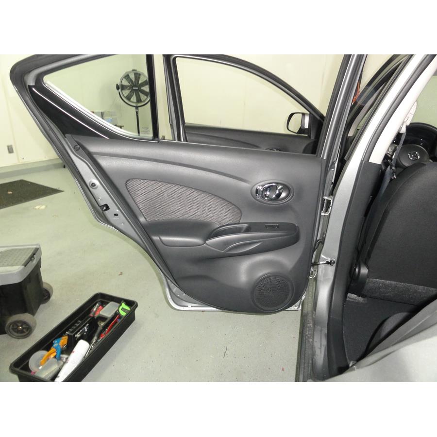 2017 Nissan Versa SV Rear door speaker location