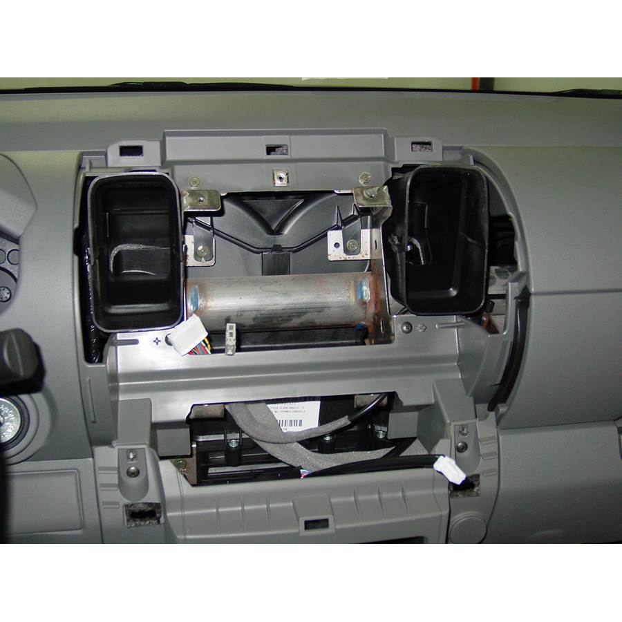 2012 Nissan Frontier PRO-4X Factory radio removed