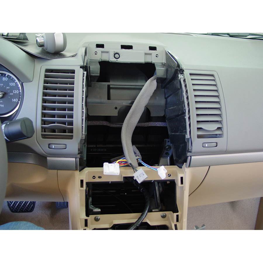 2008 Nissan Sentra Factory radio removed