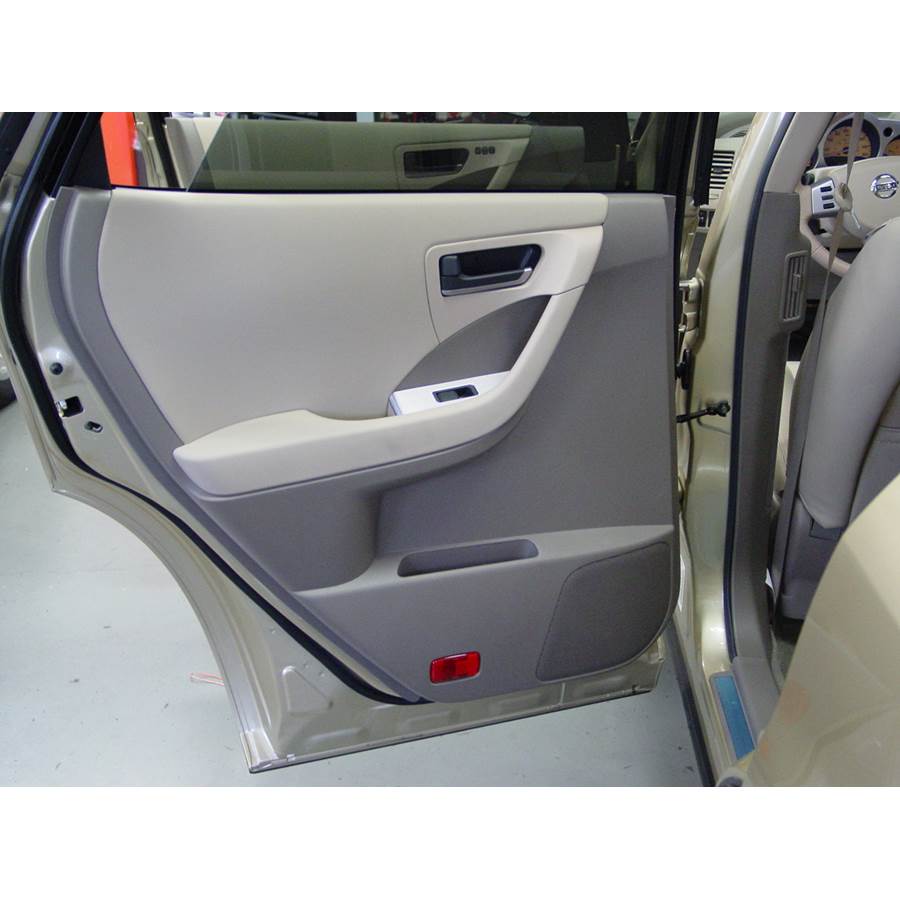 2004 Nissan Murano Rear door speaker location