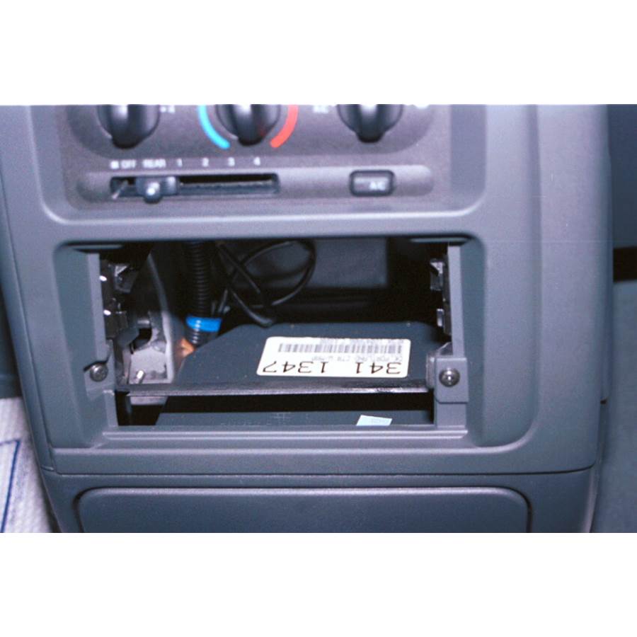2001 Nissan Quest Factory radio removed
