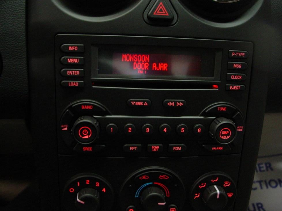 Pontiac G6 radio