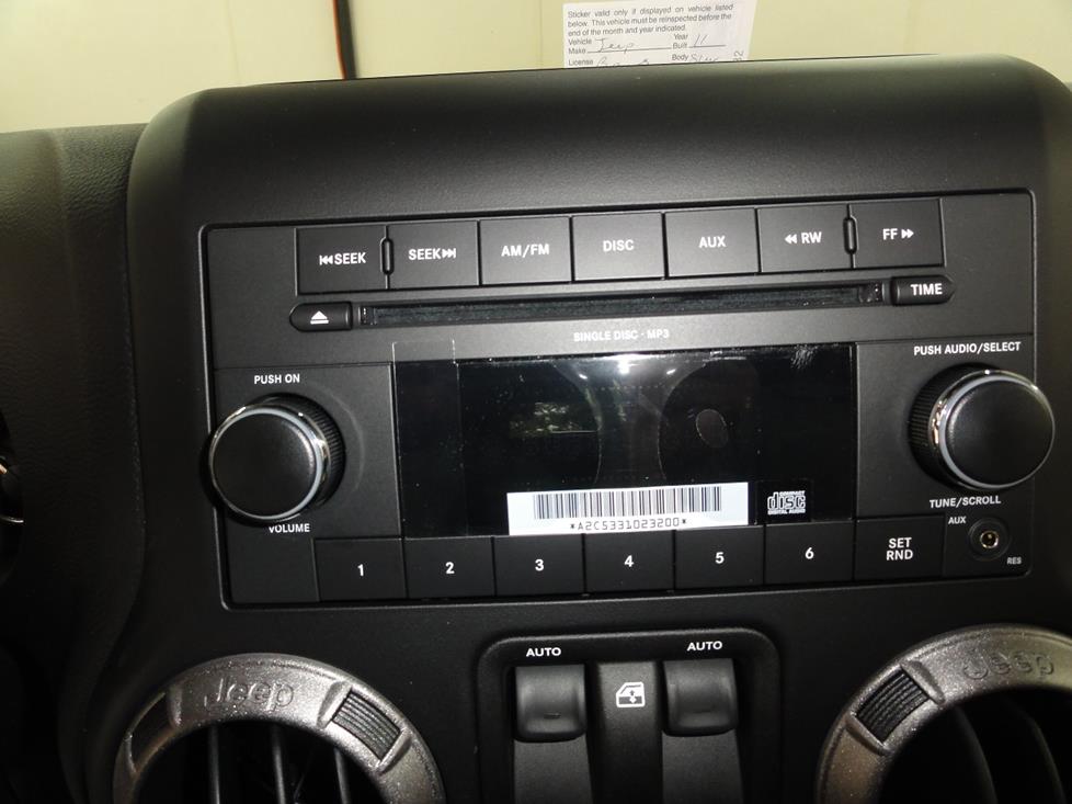 Jeep Wrangler radio