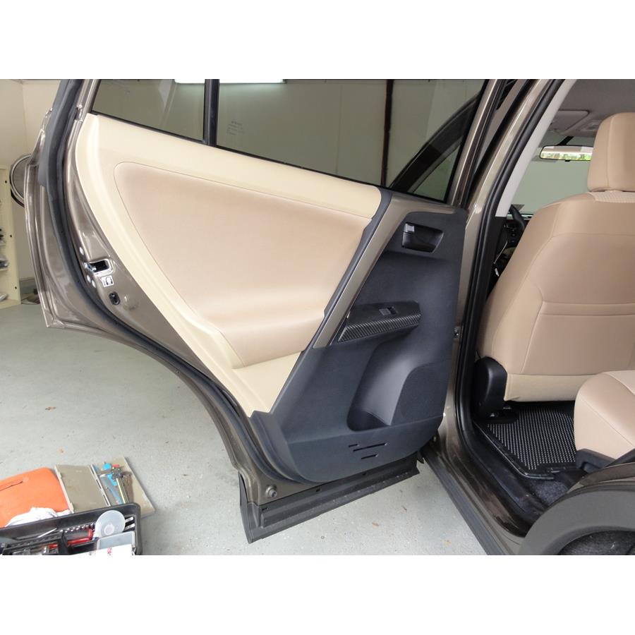 2015 Toyota RAV4 Rear door speaker location