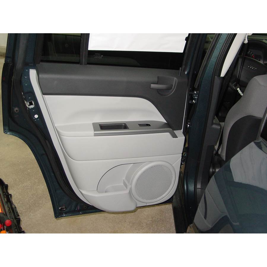 2008 Jeep Compass Rear door speaker location