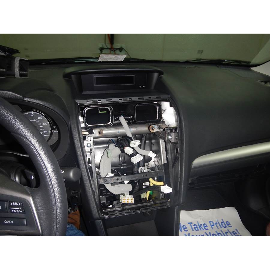2016 Subaru Crosstrek Factory radio removed