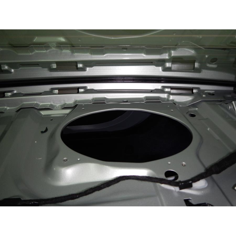 2016 Toyota Corolla Rear deck speaker removed