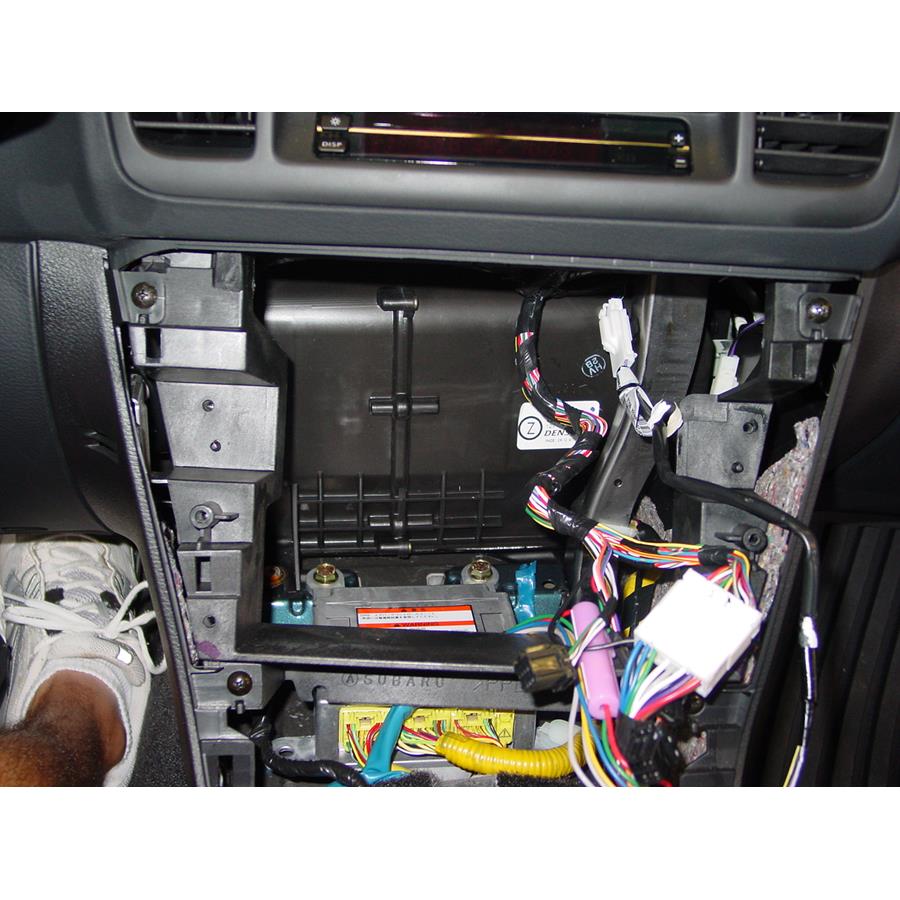2006 Subaru Legacy Factory radio removed