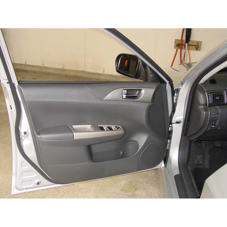 2009 Subaru Impreza WRX STi Front door speaker location