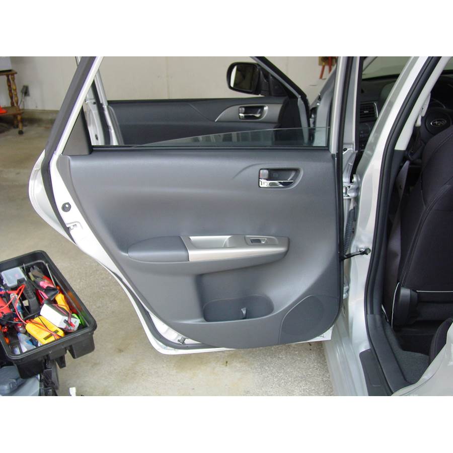 2009 Subaru Impreza Rear door speaker location