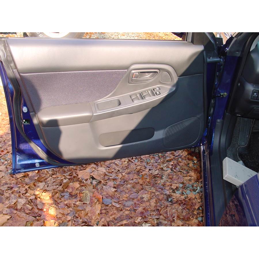 2003 Subaru Impreza Outback Sport Front door speaker location