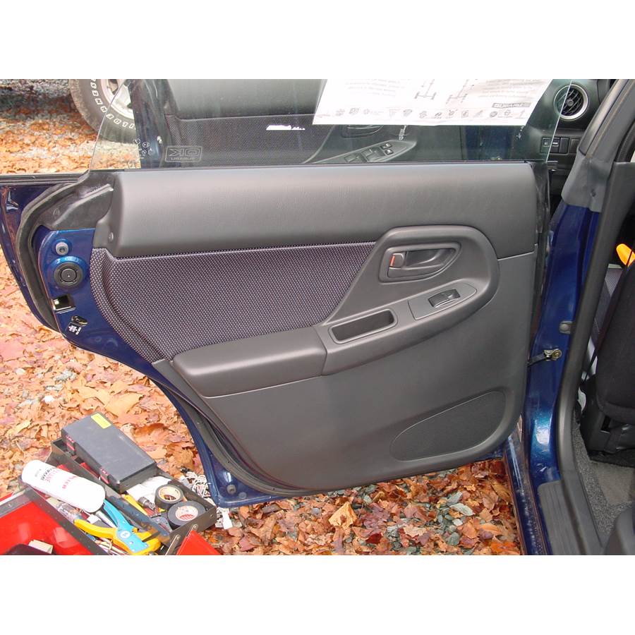 2003 Subaru Impreza Outback Sport Rear door speaker location