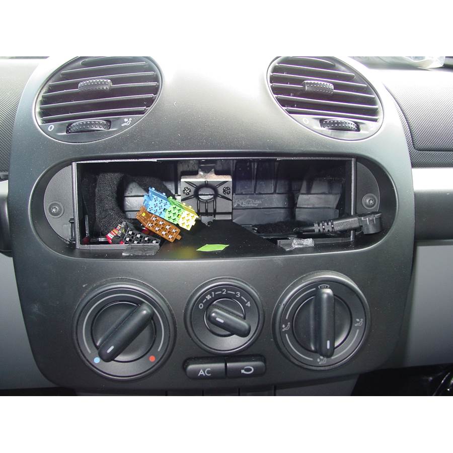 2010 Volkswagen Beetle Factory radio removed