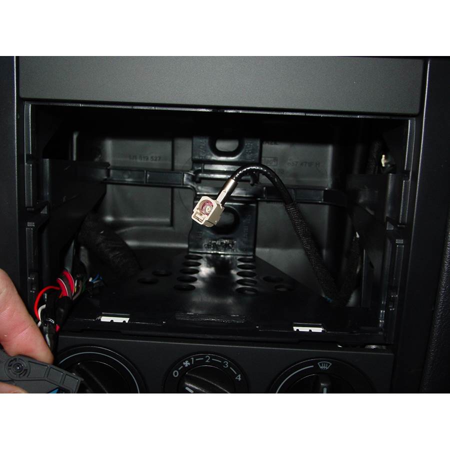 2002 Volkswagen Jetta Factory radio removed