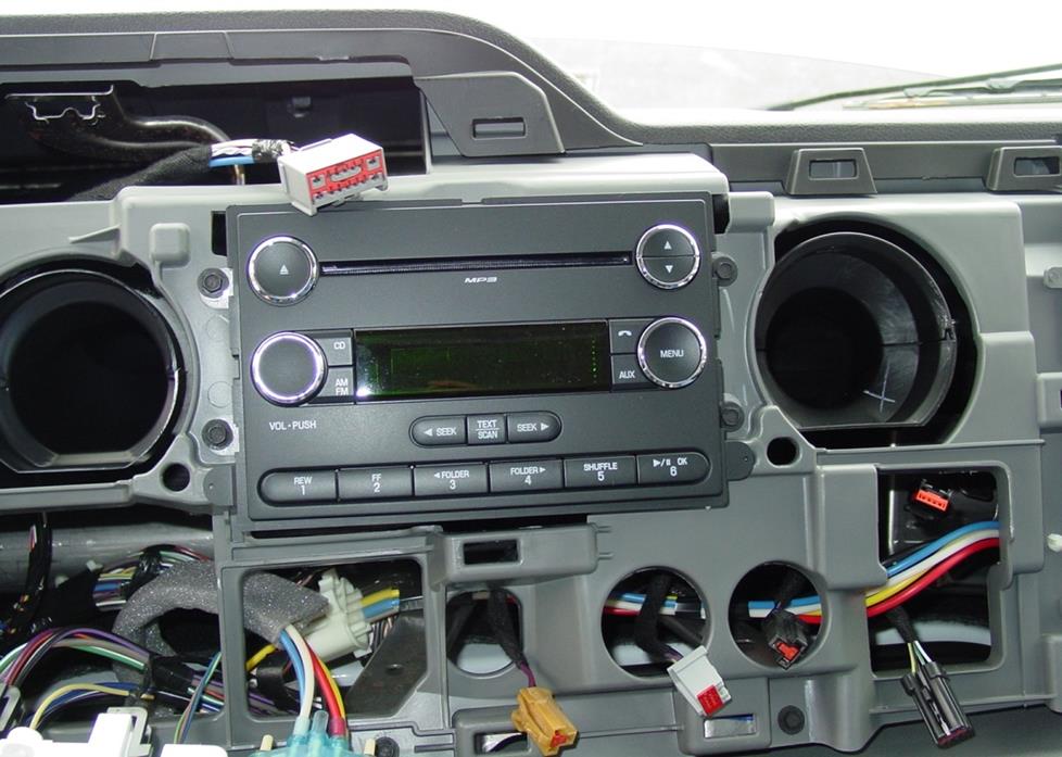Ford E-Series radio cavity
