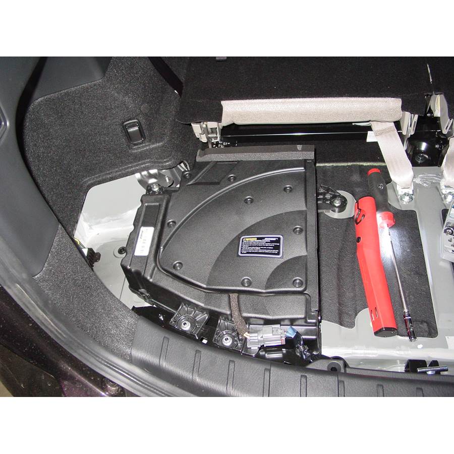 2011 Mazda CX-9 Under cargo floor speaker location