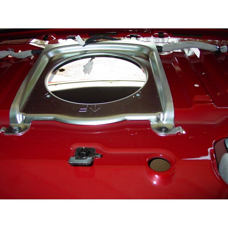 2011 Mazda 6 Rear deck center speaker removed