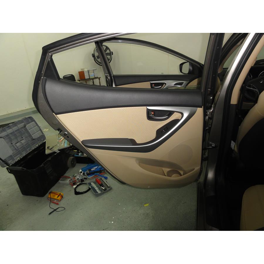 2014 Hyundai Elantra Rear door speaker location