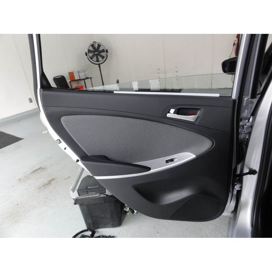 2013 Hyundai Accent Rear door speaker location