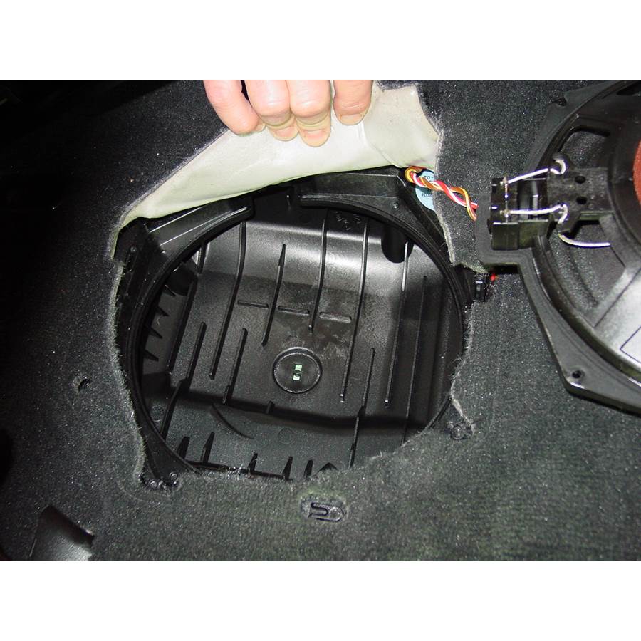 2010 BMW 3 Series Under front seat speaker removed