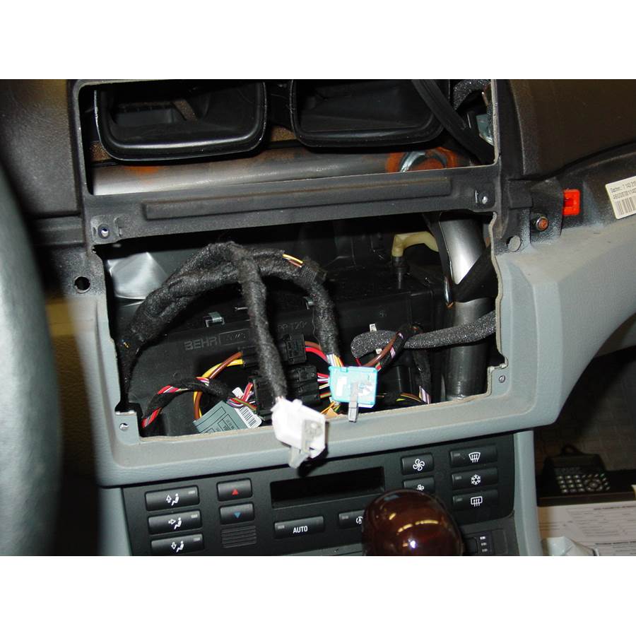 2005 BMW 3 Series Factory radio removed