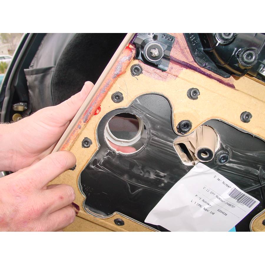 2005 BMW 3 Series Rear door speaker removed